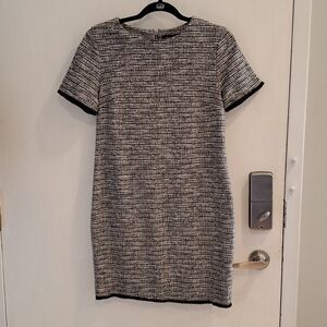 New Look Black & White Tweed Dress 6 NWT